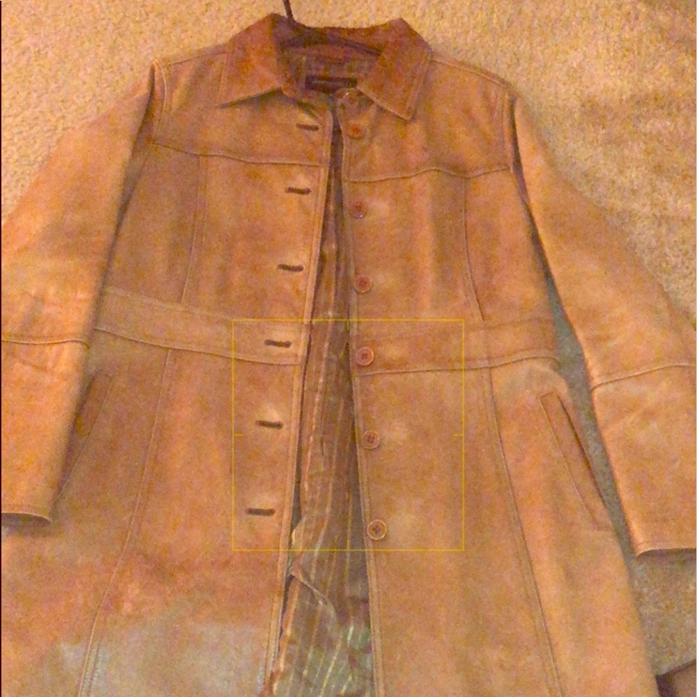 Leather coat